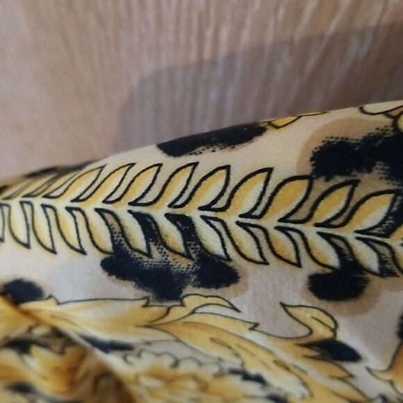GORGEOUS YELLOW & GOLD & BLACK LEOPARD PRINT DRESS!! NEVER WORN 100% SILK LINING - Picture 15 of 17